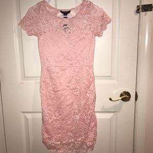 Pink Lacy bodycon